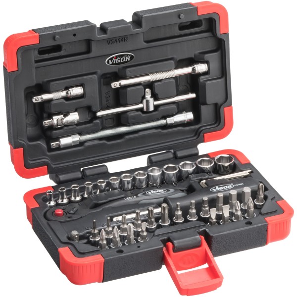 Vigor/Hazet Steckschlüssel-Set ¼" 46-tlg.