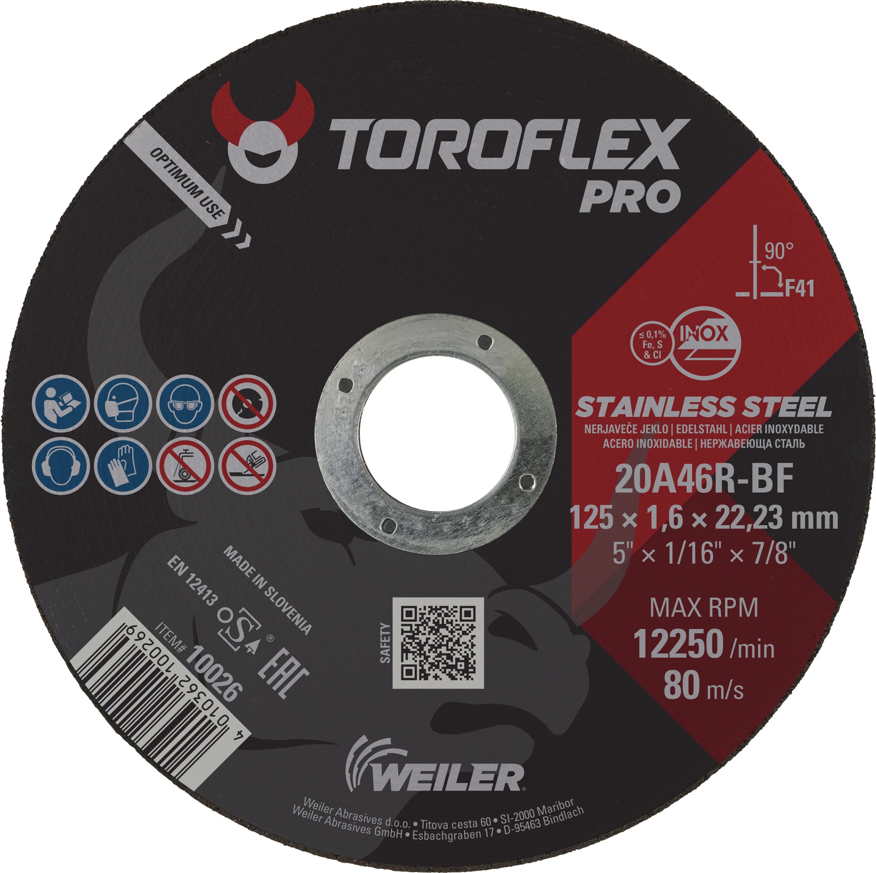 Hochleistungstrennscheibe 125x1,6mm