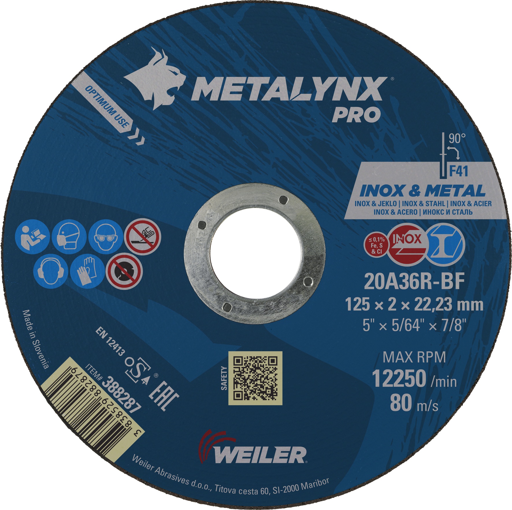 Hochleistungstrennscheibe 125x2,0mm