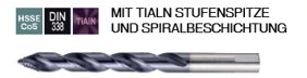 Plan B Spiralbohrer Satz HSSE-Co5 TiAIN