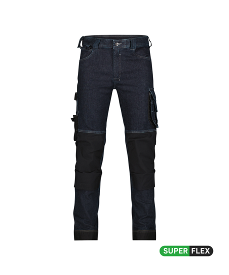 Hose KYOTO jeansblau/sw 