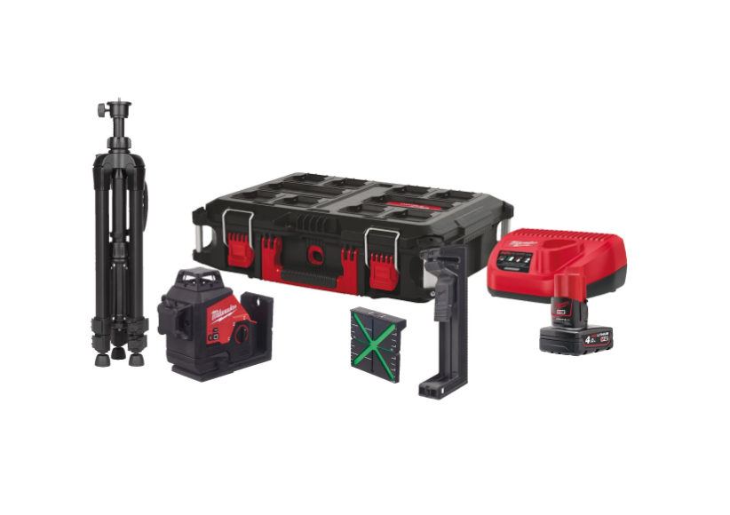 3 x 360° Kreuzlinienlaser M12 3PLSKIT-401P