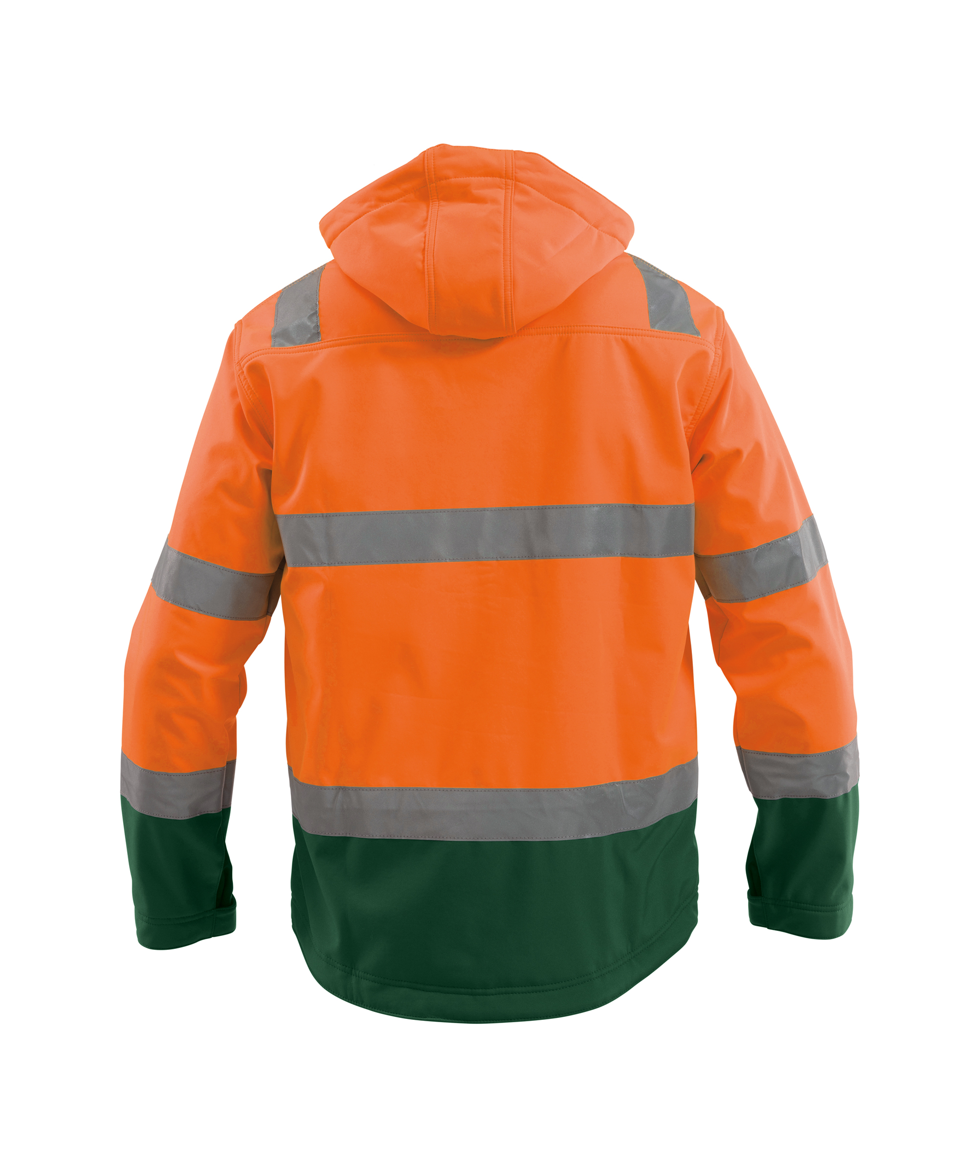 malaga_high-visibility-softshell-work-jacket_fluo-orange-bottle-green_back.jpg