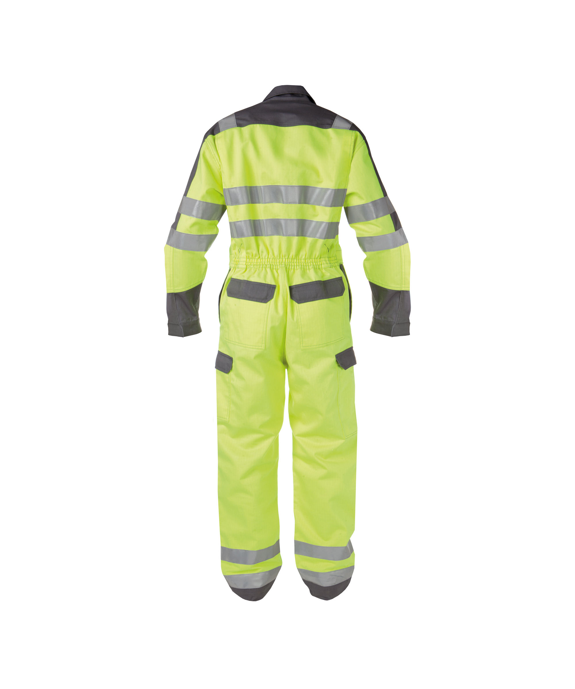 spencer_two-tone-multinorm-high-visibility-overall-with-knee-pockets_fluo-yellow-graphite-grey_back.jpg