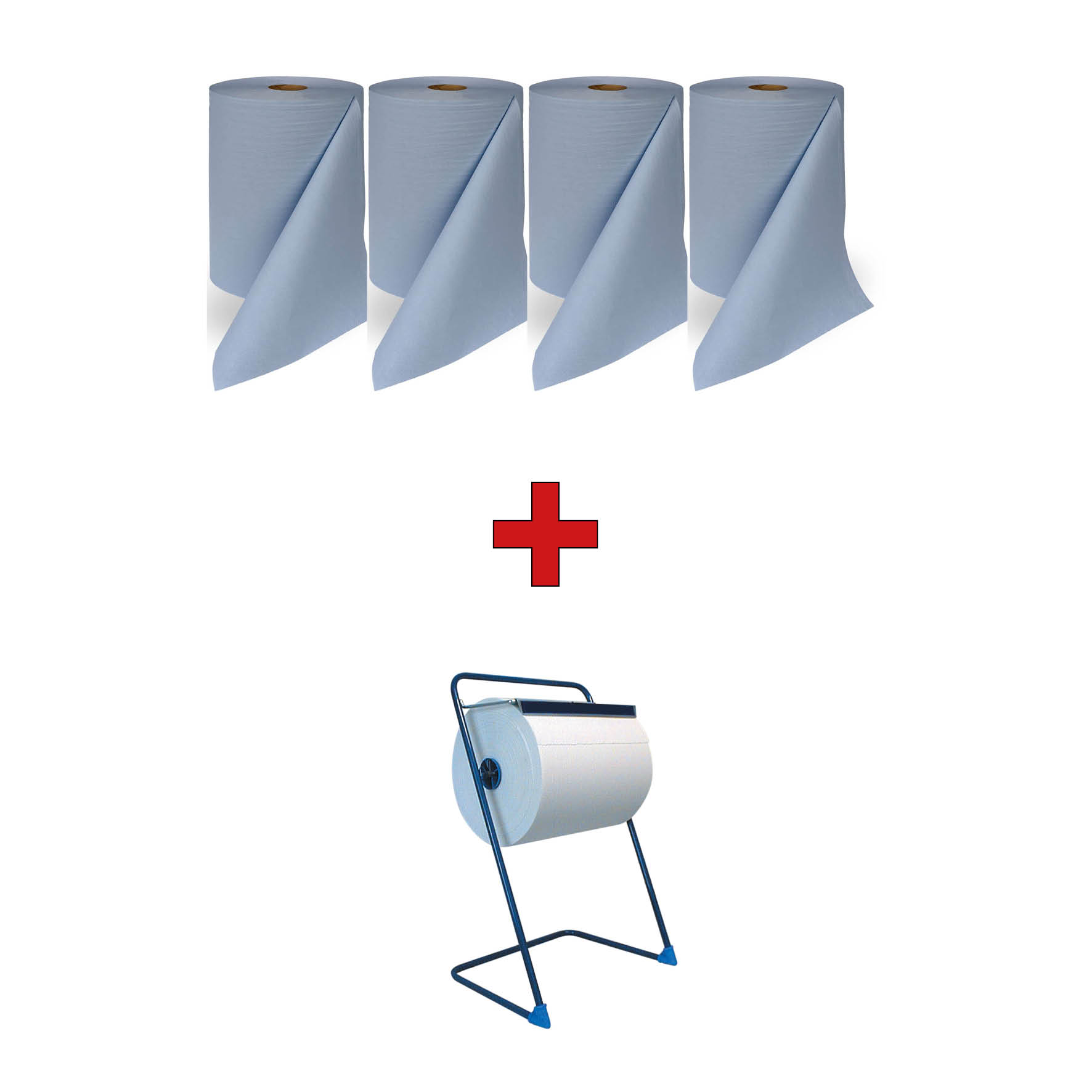 Putzpapier Paket 3lagig + Bodenständer