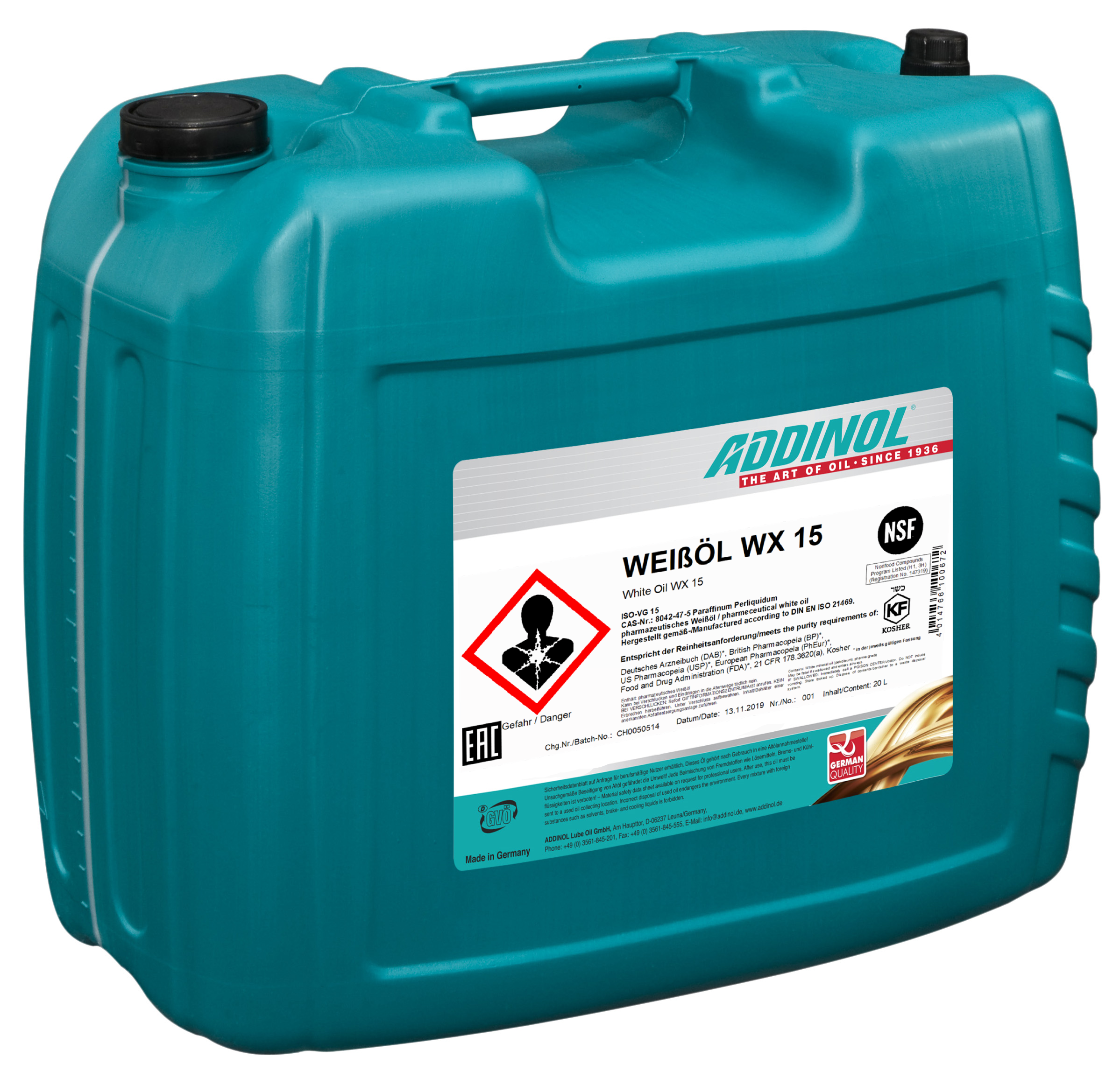 Medical Oil NSF 20 Liter