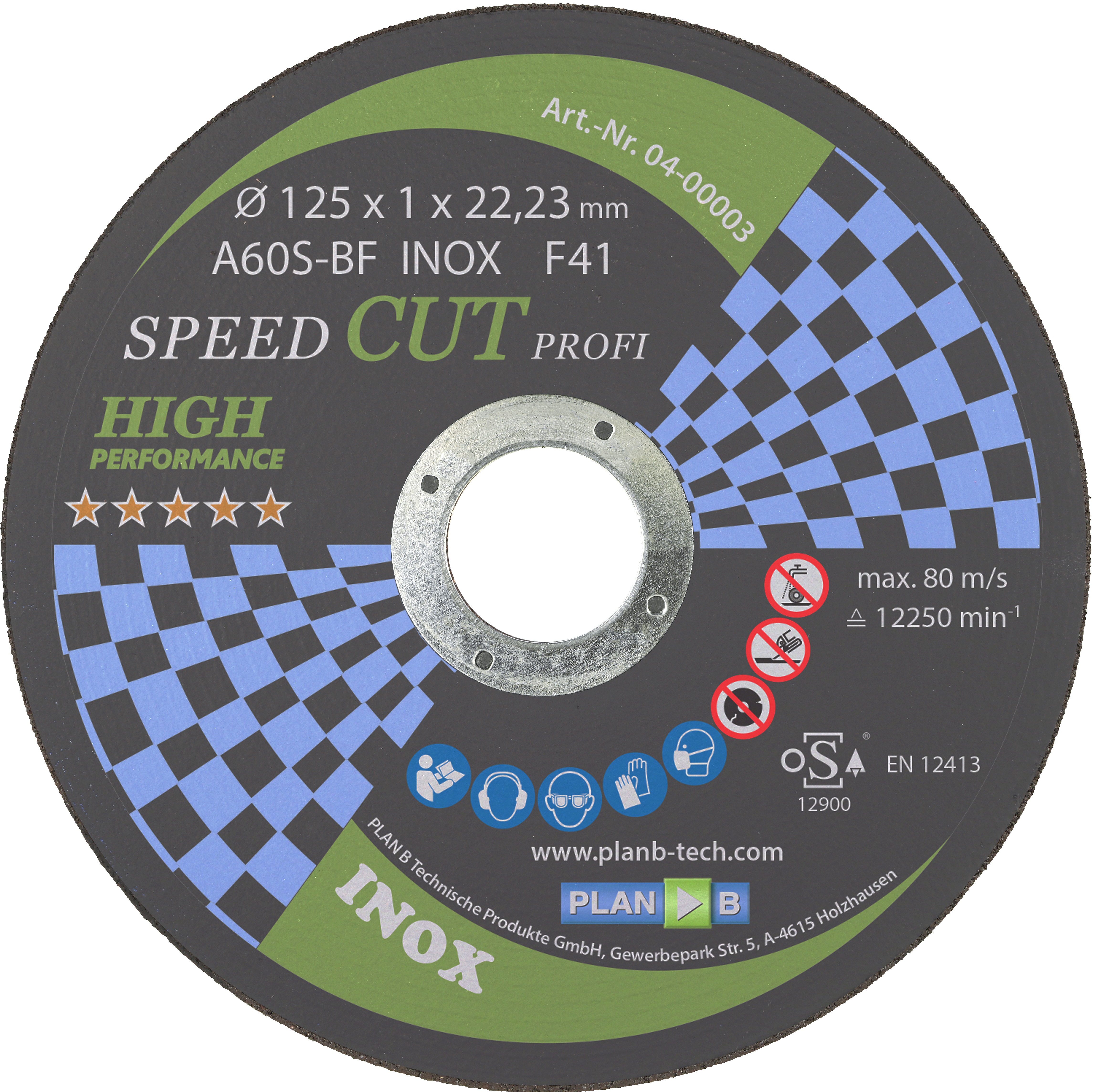 Hochleistungstrennscheibe Speed Cut 125x1,0mm