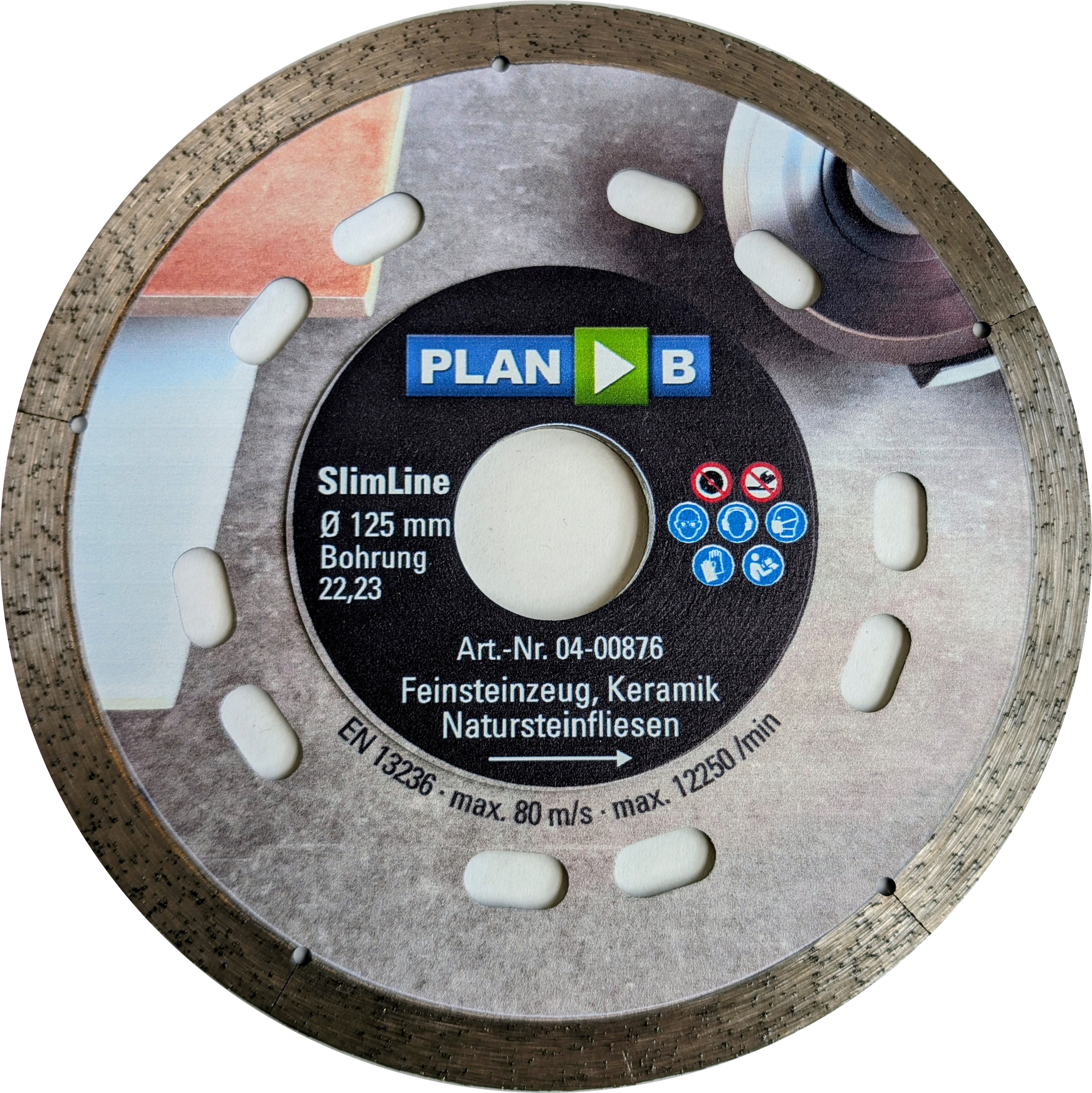 SlimLine Fliesenscheibe 115x1,0mm